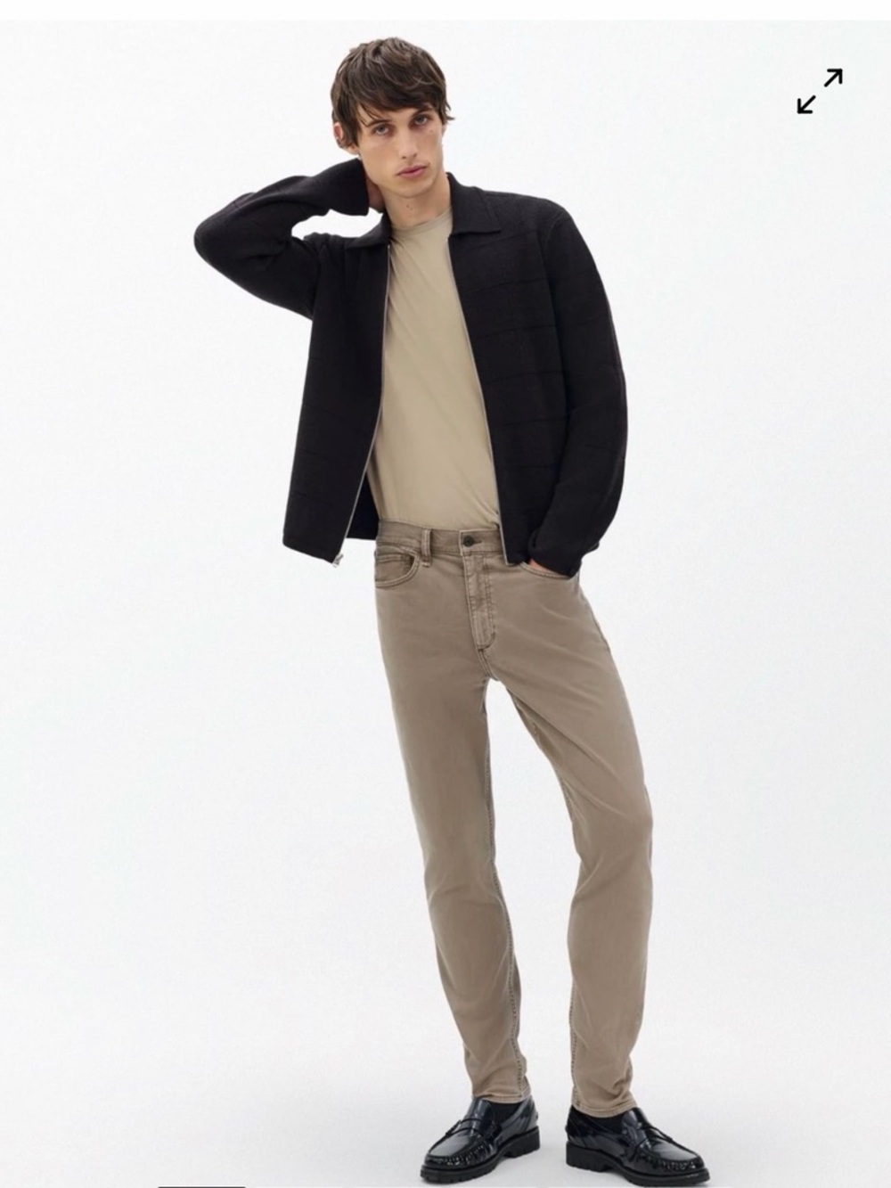 rag & bone Slim Jeans in Taupe